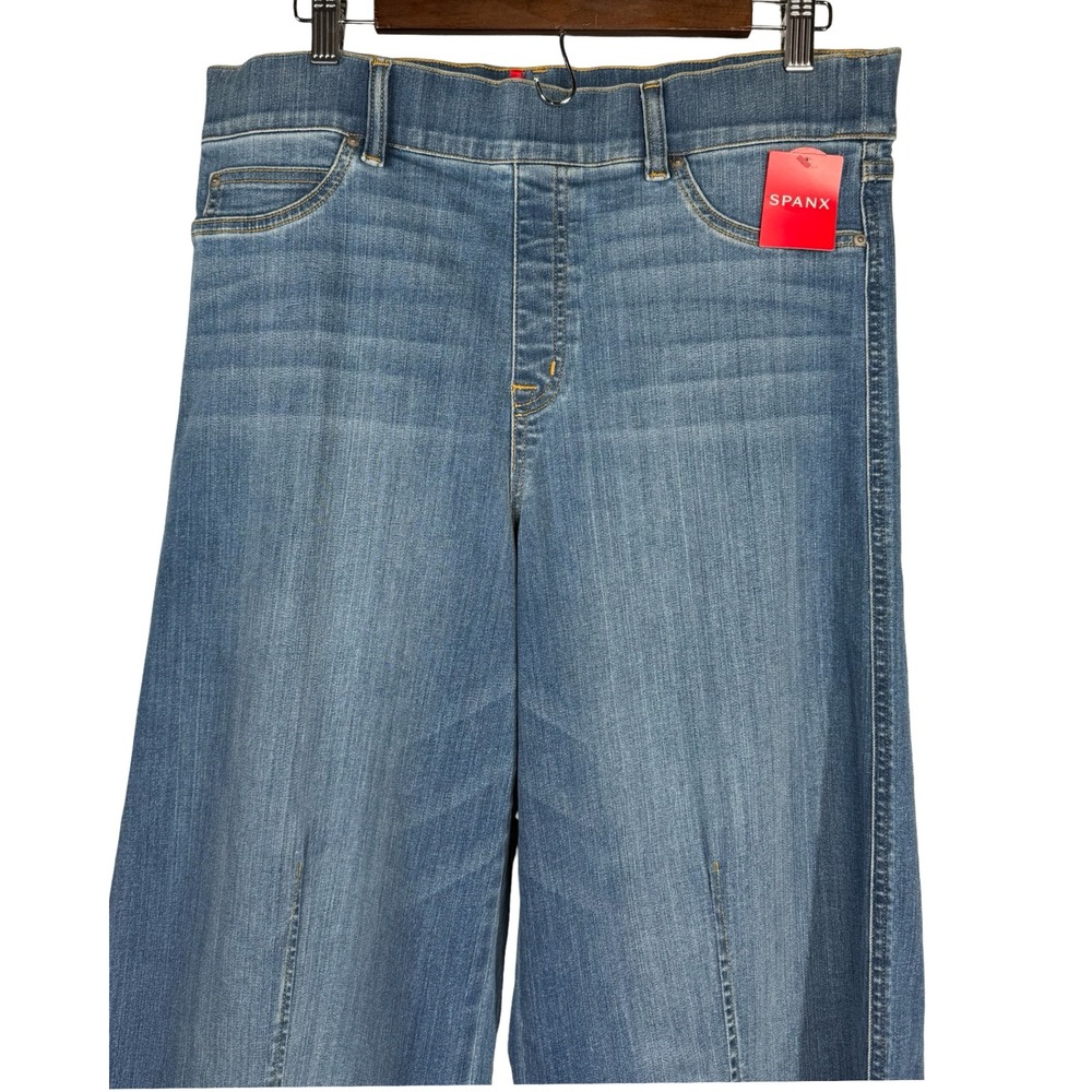 High-Rise Wide Leg Women’s Jeans - Blue - Picture 4 of 8